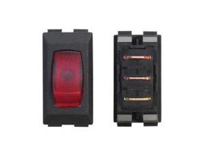 Diamond Switch, Black w/Red Lamp A1-31C Diamond Switch, Black w/Red Lamp A1-31C