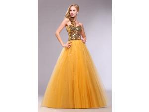 Efashion Women's Evening Dress Size 14 Color Gold Efashion Women's Evening Dress Size 14 Color Gold