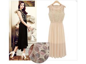 Elegant Gentle Women Sleeveless Chiffon Bohemian Full Casual Novelty Summer Dresses Elegant Gentle Women Sleeveless Chiffon Bohemian Full Casual Novelty Summer Dresses