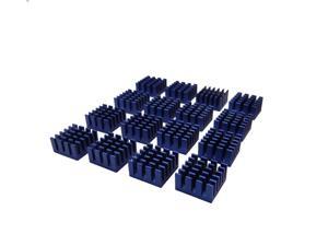 Akust Aluminum Chip Heatsink - 0.59"x0.59"x0.32"- 16Pack Akust Aluminum Chip Heatsink - 0.59"x0.59"x0.32"- 16Pack