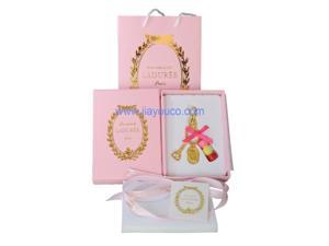 Rose red France LADUREE Effiel Tower keychain fashion Macarons cake keyring souvenirs premium gifts bag charms gifts for her Rose red France LADUREE Effiel Tower keychain fashion Macarons cake keyring souvenirs premium gifts bag charms gifts for her