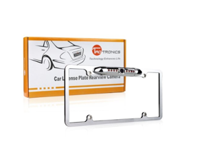 TaoTronics Waterproof Color CMOS Car License Plate Frame Mount Rear View Backup Camera with 8 IR LED Night Vision (Silver) TaoTronics Waterproof Color CMOS Car License Plate Frame Mount Rear View Backup Camera with 8 IR LED Night Vision (Silver)