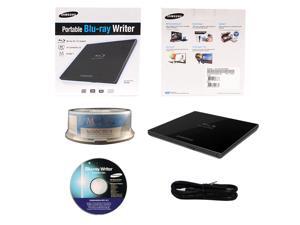 Samsung SE-506CB/RSBD 6X M-Disc Blu-ray CD DVD Slim Portable External Burner Writer Drive + FREE 15pk Mdisc BD + Installation Disc + USB Cable Samsung SE-506CB/RSBD 6X M-Disc Blu-ray CD DVD Slim Portable External Burner Writer Drive + FREE 15pk Mdisc BD + Installation Disc + USB Cable