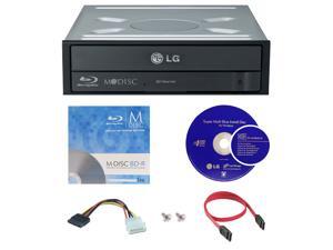 LG WH16NS40 16X M-Disc Blu-ray BDXL CD DVD Internal Burner Writer Drive + FREE 1pk Mdisc BD + Cyberlink Software Disc + Cables & Mounting Screws LG WH16NS40 16X M-Disc Blu-ray BDXL CD DVD Internal Burner Writer Drive + FREE 1pk Mdisc BD + Cyberlink Software Disc + Cables & Mounting Screws
