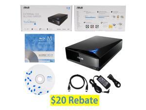 ASUS BW-12D1S-U LITE 12X Blu-ray CD DVD External Burner Drive in Retail Box + FREE 1pk Mdisc BD + BD Suite Disc + USB Cable + Power Adapter ASUS BW-12D1S-U LITE 12X Blu-ray CD DVD External Burner Drive in Retail Box + FREE 1pk Mdisc BD + BD Suite Disc + USB Cable + Power Adapter