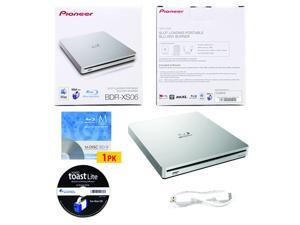 Pioneer 6X Slim Slot Portable USB 3.0/2.0 BD DVD CD Burner Support BDXL External Blu-Ray Writer in Retail Box+Roxio Toast Lite Burning Software + MDisc BD 1pk + USB Cable (BDR-XS06) Mac OS Compatible Pioneer 6X Slim Slot Portable USB 3.0/2.0 BD DVD CD Burner Support BDXL External Blu-Ray Writer in Retail Box+Roxio Toast Lite Burning Software + MDisc BD 1pk + USB Cable (BDR-XS06) Mac OS Compatible