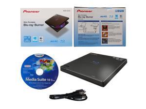 Pioneer BDR-XD05 6X M-Disc BDXL CD DVD Slim Portable External Burner Writer Drive + CyberLink Software Disc + USB Cable Pioneer BDR-XD05 6X M-Disc BDXL CD DVD Slim Portable External Burner Writer Drive + CyberLink Software Disc + USB Cable