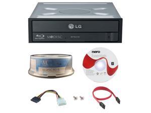 LG WH16NS40 16X M-Disc Blu-ray BDXL CD DVD Internal Burner Writer Drive + FREE 15pk Mdisc BD + Nero Software Disc + Cables & Mounting Screws LG WH16NS40 16X M-Disc Blu-ray BDXL CD DVD Internal Burner Writer Drive + FREE 15pk Mdisc BD + Nero Software Disc + Cables & Mounting Screws