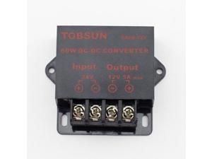 SUPERNIGHT DC 24V to DC 12V 5A 60W Converter Step Down Regulator Module Transformer Power Supply SUPERNIGHT DC 24V to DC 12V 5A 60W Converter Step Down Regulator Module Transformer Power Supply