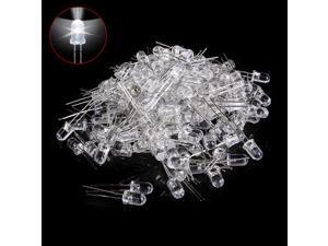 200Pcs White 5mm Round Emitting Diode LED Light Lamp 3.0-3.2V 200Pcs White 5mm Round Emitting Diode LED Light Lamp 3.0-3.2V