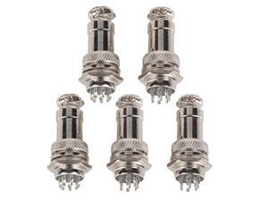 5x Aviation Plug 8-Pin 16mm GX16-8 Metal Connector Withstand Voltage 1500V AC 5x Aviation Plug 8-Pin 16mm GX16-8 Metal Connector Withstand Voltage 1500V AC