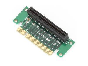 Green PCI-Express 8X Riser Card 4 Circuit Board Adapter Green PCI-Express 8X Riser Card 4 Circuit Board Adapter