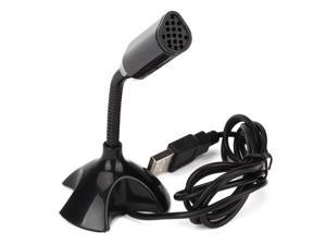 Black USB Desktop Noise-cancelling Microphone With 1M Cable Black USB Desktop Noise-cancelling Microphone With 1M Cable