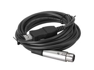 Microphone USB MIC Link Cable Adapter Male to XLR Female for PC Mac OS Microphone USB MIC Link Cable Adapter Male to XLR Female for PC Mac OS