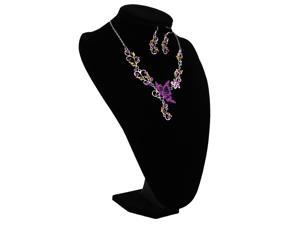 Pretty Crystal Butterfly Pendant Charm Necklace Earrings Set Bridal Accessories Pretty Crystal Butterfly Pendant Charm Necklace Earrings Set Bridal Accessories