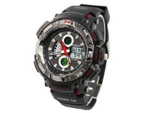 Ohsen 30M Waterproof Men Dial Silicone Band Quartz Analog-Digital Sports Wrist Watch Red Ohsen 30M Waterproof Men Dial Silicone Band Quartz Analog-Digital Sports Wrist Watch Red
