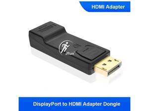 iRun® DisplayPort male to HDMI female Adapter Converter Gold Plated DP to HDMI 1920 x 1080 Resolution iRun® DisplayPort male to HDMI female Adapter Converter Gold Plated DP to HDMI 1920 x 1080 Resolution