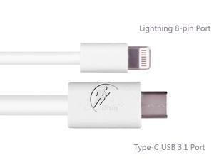 iRun® USB 3.1 Type C to Lightning Charging Data Cable for Apple MacBook 1m/3ft White 8-pin Slim Lightning to USB3.1 Cable for iPhone iPod iPad apple 8-pin Lightning Connector to Type C USB Cable iRun® USB 3.1 Type C to Lightning Charging Data Cable for Apple MacBook 1m/3ft White 8-pin Slim Lightning to USB3.1 Cable for iPhone iPod iPad apple 8-pin Lightning Connector to Type C USB Cable