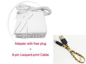 For APPLE MACBOOK PRO RETINA 60W Replacement AC POWER ADAPTER A1435 A1502 A1435 For Macbook Air 16.5V 3.65A + Leopard-print USB lightning Cable For APPLE MACBOOK PRO RETINA 60W Replacement AC POWER ADAPTER A1435 A1502 A1435 For Macbook Air 16.5V 3.65A + Leopard-print USB lightning Cable