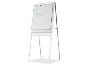 Magnetic Flipchart Easel Adj. Metal 30"x32"x73" White Magnetic Flipchart Easel Adj. Metal 30"x32"x73" White