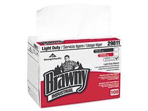 Georgia Pacific Professional Light-Duty Paper Wipers, 8 x 12 1/2, White, 148/Box, 20 Boxes/Carton Georgia Pacific Professional Light-Duty Paper Wipers, 8 x 12 1/2, White, 148/Box, 20 Boxes/Carton