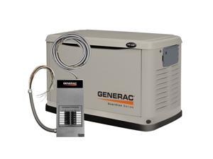 6437 Guardian Series 11/10 kW Air-Cooled Standby Generator, Steel Enclosure, 12 Circuit Load Center 6437 Guardian Series 11/10 kW Air-Cooled Standby Generator, Steel Enclosure, 12 Circuit Load Center