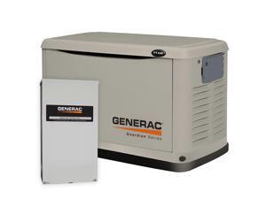6438 Guardian Series 11/10kW Air-Cooled Standby Generator, Steel Enclosure, 200Amp Service Rated Automatic Switch 6438 Guardian Series 11/10kW Air-Cooled Standby Generator, Steel Enclosure, 200Amp Service Rated Automatic Switch