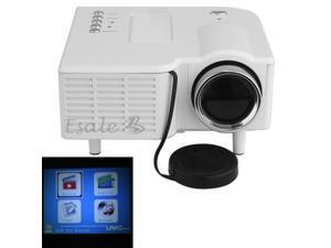 White Mini Portable LED Projector Cinema Theater PC Laptop AV VGA USB SD White Mini Portable LED Projector Cinema Theater PC Laptop AV VGA USB SD
