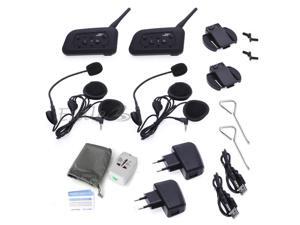 2x Sets 1200M 6 Riders Interphone Bluetooth Motorcycle Helmet Intercom Headset 2x Sets 1200M 6 Riders Interphone Bluetooth Motorcycle Helmet Intercom Headset