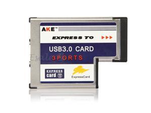 Express Card ExpressCard 54mm to USB 3.0 3 Ports Adapter 5Gbps for Laptop Express Card ExpressCard 54mm to USB 3.0 3 Ports Adapter 5Gbps for Laptop