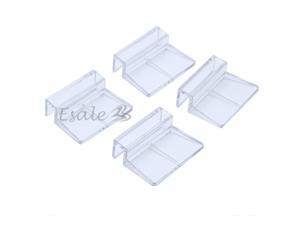 4x Clear Aquarium Fish Tank Acrylic Fixed Cover Clip Clamp Support Holder 8mm 4x Clear Aquarium Fish Tank Acrylic Fixed Cover Clip Clamp Support Holder 8mm