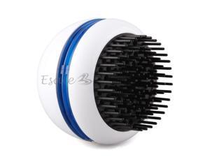 Electric Hair Scalp Head Massager Vibrating Comb Brush Round White Electric Hair Scalp Head Massager Vibrating Comb Brush Round White