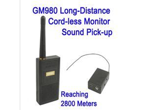 GM980 Long-Distance Cord-less Monitor Audio Bug Spy Gadget with Ultra Range Wireless Transmission GM980 Long-Distance Cord-less Monitor Audio Bug Spy Gadget with Ultra Range Wireless Transmission