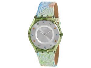 Swatch Pique-nique Silver Dial Patterned Silicone Ladies Watch SFG105 Swatch Pique-nique Silver Dial Patterned Silicone Ladies Watch SFG105