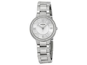Fossil Virginia Silver Dial Stainless Steel Ladies Watch ES3282 Fossil Virginia Silver Dial Stainless Steel Ladies Watch ES3282