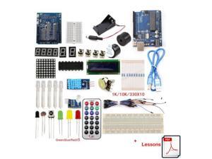 UNO R3 Starter Kits Development Board 1602 LCD Sensor LED Compatible Arduino Maker UNO R3 Starter Kits Development Board 1602 LCD Sensor LED Compatible Arduino Maker