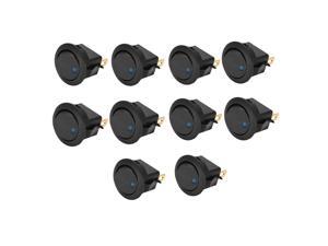 BeGrit 10 Pcs/Lot Blue Dot LED Light Round Rocker Toggle Switch Spst On-Off Control for Car Truck BeGrit 10 Pcs/Lot Blue Dot LED Light Round Rocker Toggle Switch Spst On-Off Control for Car Truck