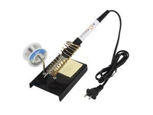 BeGrit AC 110V 60W Soldering Iron Kit with Accessories Includes Solder, Safety Metal Stand, Clean Sponge BeGrit AC 110V 60W Soldering Iron Kit with Accessories Includes Solder, Safety Metal Stand, Clean Sponge