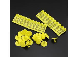 Pack of 100 Plastic Pig piglets Sows Ear Tag With Numbers 001-100 Orange Pack of 100 Plastic Pig piglets Sows Ear Tag With Numbers 001-100 Orange