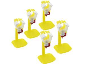 Pack of 5 Lightweight Plastic Poultry Nipple Drip Catching Cup Attaches To 3/4" Pvc Pipe Pack of 5 Lightweight Plastic Poultry Nipple Drip Catching Cup Attaches To 3/4" Pvc Pipe