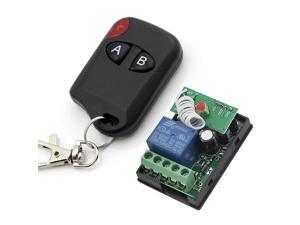 RF DC 12V 1 Channel One Relay Wireless Learning Remote Control Switch Black Color 2 Keys Type Transmitter RF DC 12V 1 Channel One Relay Wireless Learning Remote Control Switch Black Color 2 Keys Type Transmitter