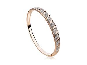 Yoursfs 18K Rose Gold Plated Nobility Crystal Bracelet Use Clear Swarovski Crystal Jewelry Yoursfs 18K Rose Gold Plated Nobility Crystal Bracelet Use Clear Swarovski Crystal Jewelry