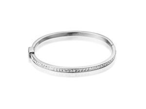 Yoursfs 18K White Gold Plated Full Crystal Round Bracelet Use Clear Swarovski Crystal Jewelry Yoursfs 18K White Gold Plated Full Crystal Round Bracelet Use Clear Swarovski Crystal Jewelry