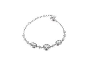 Free Shipping 18K White Gold Plated Triple Crystal Pendant Bracelet Use Clear Swarovski Crystal Fashion Bangle Free Shipping 18K White Gold Plated Triple Crystal Pendant Bracelet Use Clear Swarovski Crystal Fashion Bangle