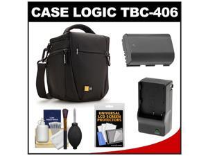 Case Logic TBC-406 Digital SLR Camera Holster Case (Black) with LP-E6 Battery & Charger + Accessory Kit for Canon EOS 6D, 7D, 5D Mark II III Case Logic TBC-406 Digital SLR Camera Holster Case (Black) with LP-E6 Battery & Charger + Accessory Kit for Canon EOS 6D, 7D, 5D Mark II III