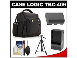 Case Logic TBC-409 Digital SLR Camera Shoulder Case (Black) with LP-E6 Battery & Charger + Tripod + Kit for Canon EOS 6D, 7D, 5D Mark II III Case Logic TBC-409 Digital SLR Camera Shoulder Case (Black) with LP-E6 Battery & Charger + Tripod + Kit for Canon EOS 6D, 7D, 5D Mark II III