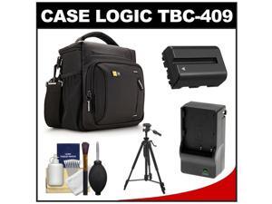 Case Logic TBC-409 Digital SLR Camera Shoulder Case (Black) with NP-FM500H Battery & Charger + Tripod + Kit for Sony Alpha A57, A58, A65, A77, A99 Case Logic TBC-409 Digital SLR Camera Shoulder Case (Black) with NP-FM500H Battery & Charger + Tripod + Kit for Sony Alpha A57, A58, A65, A77, A99