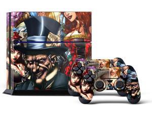Sony PS4 PlayStation 4 Console Skin plus 2 Controller Skins - Mad Hatter Sony PS4 PlayStation 4 Console Skin plus 2 Controller Skins - Mad Hatter