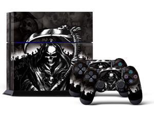 Sony PS4 PlayStation 4 Console Skin plus 2 Controller Skins - Reaper Black Sony PS4 PlayStation 4 Console Skin plus 2 Controller Skins - Reaper Black