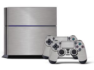 Sony PS4 PlayStation 4 Console Skin plus 2 Controller Skins - Steel Sony PS4 PlayStation 4 Console Skin plus 2 Controller Skins - Steel